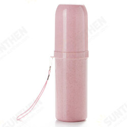 Dual Use Tooth Mug Wheat Straw Portable Toothbrush Toothpaste Holder Double Cups Container for Trave Dual Use Tooth Mug Wheat Straw Portable Toothbrush Toothpaste Holder Double Cups Container for Trave