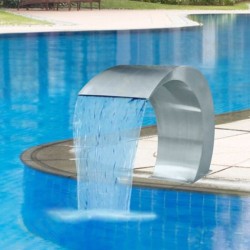 Stainless Steel Pool Accent Fountain Pond Garden Swimming Pool Waterfall Feature Decorative Hardware Stainless Steel Pool Accent Fountain Pond Garden Swimming Pool Waterfall Feature Decorative Hardware