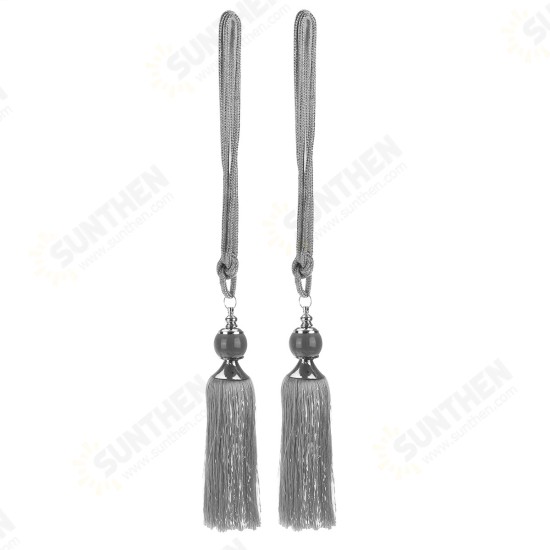 Tassel Curtain Tiebacks Fringe Curtain Tie Backs Room Decor Light Polyester Bead