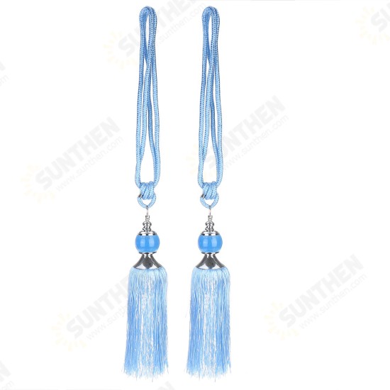 Tassel Curtain Tiebacks Fringe Curtain Tie Backs Room Decor Light Polyester Bead