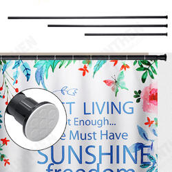 Telescopic Shower Curtain Rail Extendable 110-260cm Pole Rod Bath Stainless Telescopic Shower Curtain Rail Extendable 110-260cm Pole Rod Bath Stainless