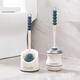 Toilet Brush Silicone Soft Bristle Base Bathroom WC Lavatory Cleaning Tool Set