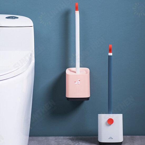 Toilet Brush and Holder Cleaner Set Floor-standing Bathroom Toilet Cleaning Tool