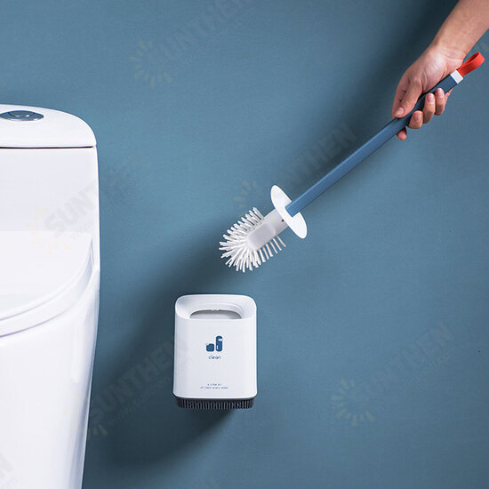 Toilet Brush and Holder Cleaner Set Floor-standing Bathroom Toilet Cleaning Tool