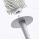 Toilet Brush and Holder Set Soft Silicone Bristle Toilet Bowl Brush Compact Toilet Brush for Bathroom Cleaning
