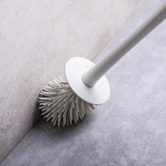 Toilet Brush and Holder Set Soft Silicone Bristle Toilet Bowl Brush Compact Toilet Brush for Bathroom Cleaning