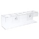 Transparent Wall Mounted Toothbrush Toothpaste Storage Holder Bathroom Organizer