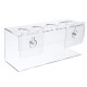 Transparent Wall Mounted Toothbrush Toothpaste Storage Holder Bathroom Organizer