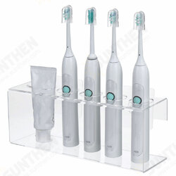 Transparent Wall Mounted Toothbrush Toothpaste Storage Holder Bathroom Organizer Transparent Wall Mounted Toothbrush Toothpaste Storage Holder Bathroom Organizer