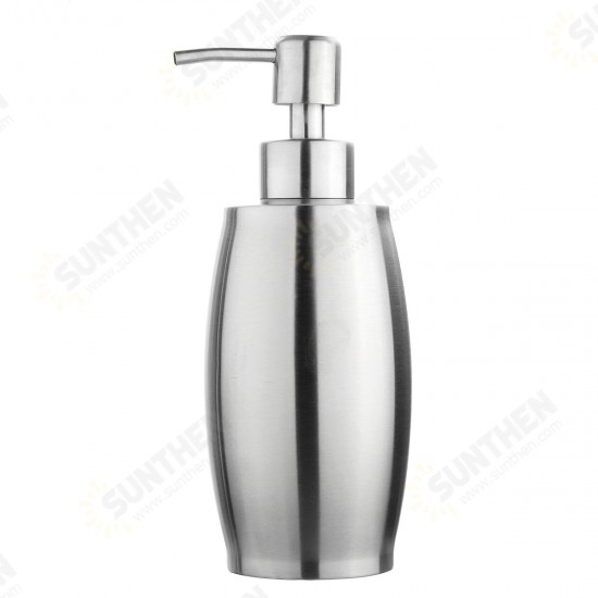 12.68OZ/375ML Hand Soap & Lotion Pump Dispenser Liquid Shampoo Container Stainless Steel for Home Hotel Kitchen or Bathroom