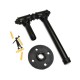 210mm Industrial Retro Iron Pipe Tissue Paper Roll Holder Toliet Wall Mount Hanger