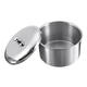 3pcs Stainless Steel Dappen Dish Liquid & Powder Holder Base Organizer Tools Kit