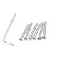 4 PCS Towel Bar Set Bath Accessory Bathroom Hardware Kit Brushed Holder