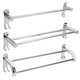 50cm Stainless Steel Bath Shelf Wall Mounted Towel Rail Rack Single Double Shelf for Bathroom Storage