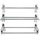 50cm Stainless Steel Bath Shelf Wall Mounted Towel Rail Rack Single Double Shelf for Bathroom Storage