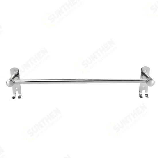 50cm Stainless Steel Bath Shelf Wall Mounted Towel Rail Rack Single Double Shelf for Bathroom Storage