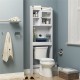 59X18.8X179 Bath Cabinet Toilet Bathroom Space Saver Storage Cabinet White