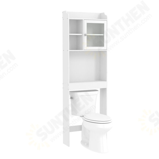 59X18.8X179 Bath Cabinet Toilet Bathroom Space Saver Storage Cabinet White