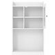 59X18.8X179 Bath Cabinet Toilet Bathroom Space Saver Storage Cabinet White