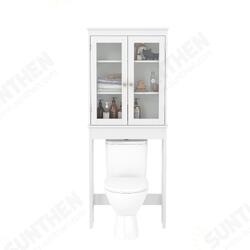 66*22*165cm Over the Toilet Storage Cabinet Bathroom Shelves Organizer Space Saver Bath Rack