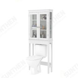 66*22*165cm Over the Toilet Storage Cabinet Bathroom Shelves Organizer Space Saver Bath Rack