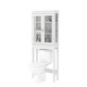 66*22*165cm Over the Toilet Storage Cabinet Bathroom Shelves Organizer Space Saver Bath Rack