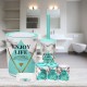 6Pcs Toiletries Bathroom Set Cup Toothbrush Holder Soap Dispenser Tray for Bathroom Decoration Accessories