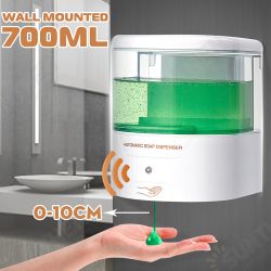 700ML Automatic Sensor Soap Foam Liquid Dispenser Touch Wall Mounted Soap Sanitizer Pump 700ML Automatic Sensor Soap Foam Liquid Dispenser Touch Wall Mounted Soap Sanitizer Pump