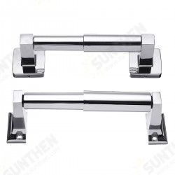 Aluminum Alloy Roll Paper Shelf Holder Telescopic Tissue Storage Organizer