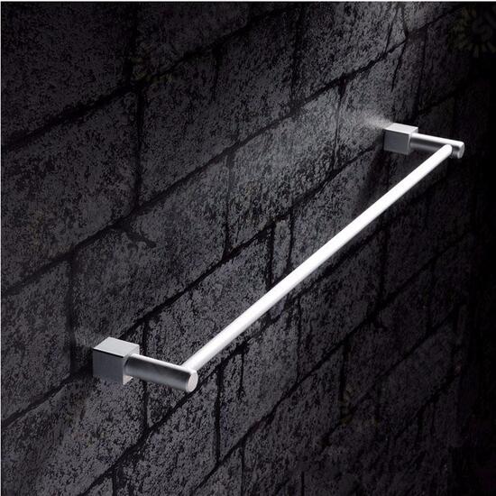 Aluminum Double Single Shelf Wall Mounted Towel Holder Bathroom Rack