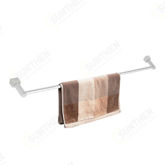 Aluminum Double Single Shelf Wall Mounted Towel Holder Bathroom Rack