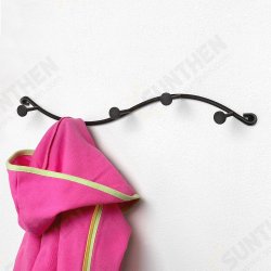 BR-03 Utility 5 Hooks Single Iron Household Storage Hook Rack Key Coat Towel Wall Hook Rack BR-03 Utility 5 Hooks Single Iron Household Storage Hook Rack Key Coat Towel Wall Hook Rack