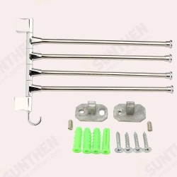 Bathroom Kitchen Wall Mounted Rotating Towel Rack Storage Hold Bathroom Kitchen Wall Mounted Rotating Towel Rack Storage Hold