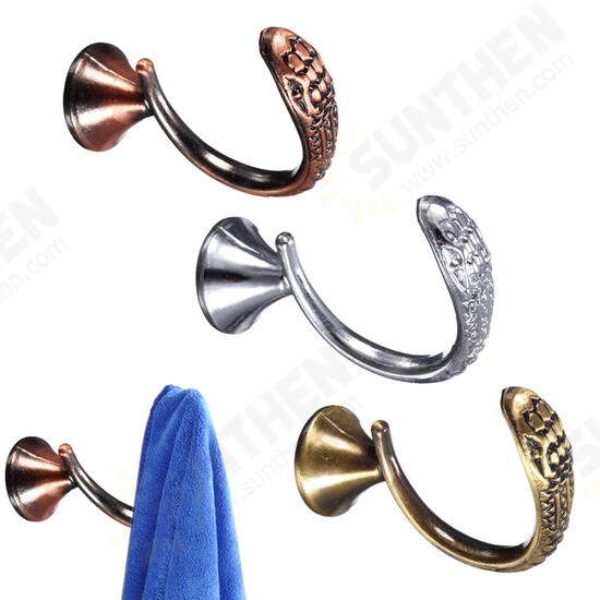 Bathroom Retro Zinc Alloy Wall Mounted Hooks Vintage Clothes Hanger