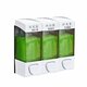 Bathroom Triple Shower Gel Body Lotion Conditioner Shampoo Liquid Soap Dispenser