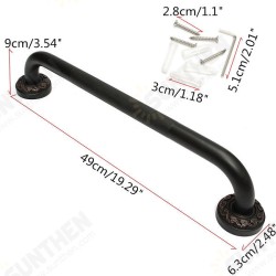 Black Bronze Wall Mounted Towel Rail Bar Grab Support Safety Handle Black Bronze Wall Mounted Towel Rail Bar Grab Support Safety Handle