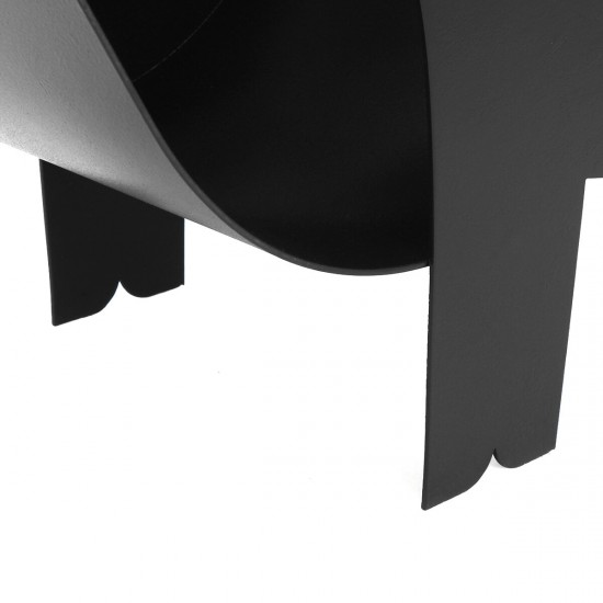 Black Toilet Paper Holder Metal Pig Shape Tissue Storage Rack