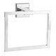 Chrome Modern Bathroom Wall Accessories Square Towel Ring Holder Rack