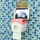 Creative Toilet Roll Paper Holder Paper Box With Mobile Phone Rack