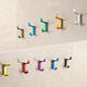 Double Layers Colorful Space Alumimum Wall Mounted Clothes Towel Robe Hook Sundries Hanger