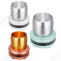 Electric Cup Cooler Box Cooling Beverage Aluminum Cup Drink Holder for Home Office
