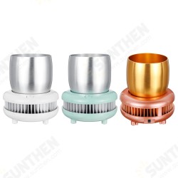 Electric Cup Cooler Box Cooling Beverage Aluminum Cup Drink Holder for Home Office