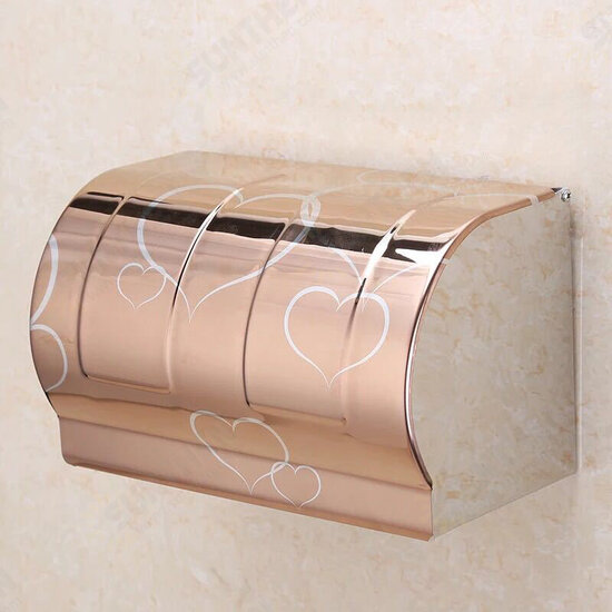 BX Stainless Steel Toilet Roll Paper Holder Dull-pack Paper Shelf Holder Rack