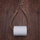 Industrial Towel Ring Holder Steampunk Hemp Rope Vintage Toilet Roll Tissue Holder