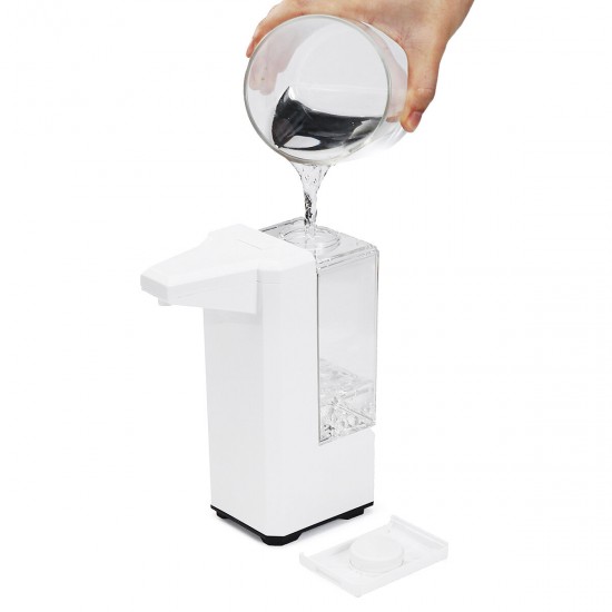 500ml Automatic Induction Alcohol Spray Hand Sanitizer Dispenser Humanized Design IPX4 Waterproof Touchless Soap Dispenser