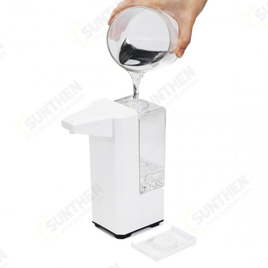 500ml Automatic Induction Alcohol Spray Hand Sanitizer Dispenser Humanized Design IPX4 Waterproof Touchless Soap Dispenser