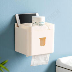 3 in 1 Waterproof Wall Mounted Bathroom Tissue Box Roll Issue Facial Tissue Dispenser Adhesive Hanging Cell Phone Holder 3 in 1 Waterproof Wall Mounted Bathroom Tissue Box Roll Issue Facial Tissue Dispenser Adhesive Hanging Cell Phone Holder