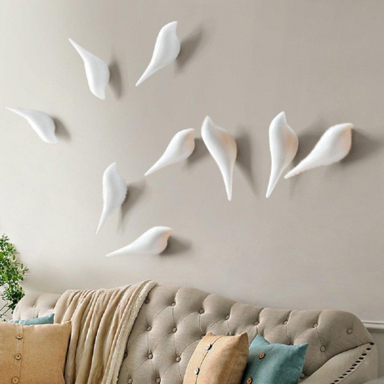 KC-488 Bird Shape 3D Wall Hooks Resin Bird Decoration Coat Towel Hook Single Wall Hanger