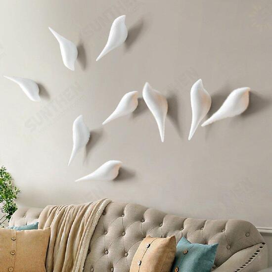 KC-488 Bird Shape 3D Wall Hooks Resin Bird Decoration Coat Towel Hook Single Wall Hanger