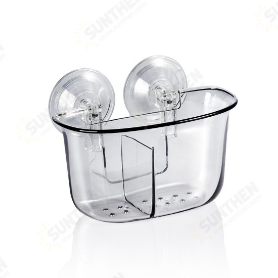 KC-FT88 Double Strong Vacuum Suction Cup Storage Box Rack Bathroom Shelf Wall Stand Rack